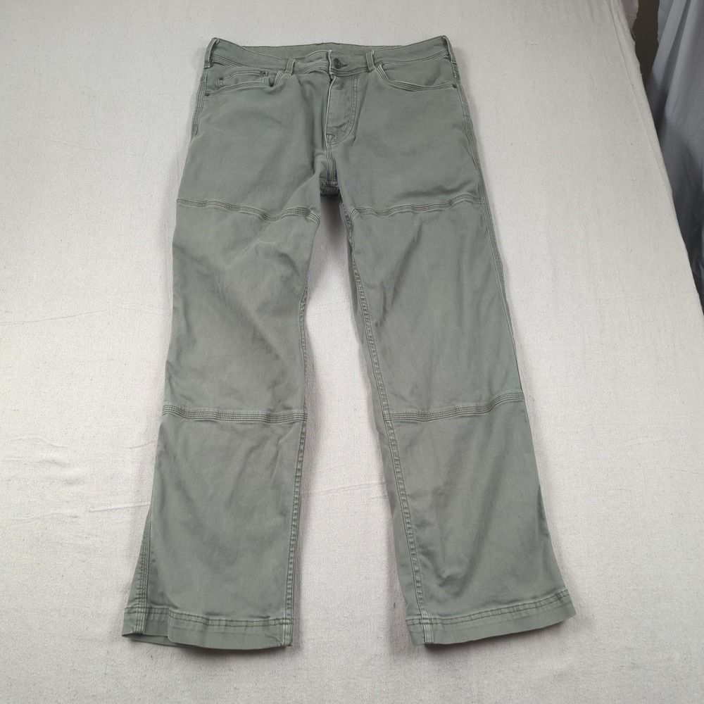 Prana Jeans Mens 34x30 Gray Relaxed Preppy Stretch Outdoor American Classic